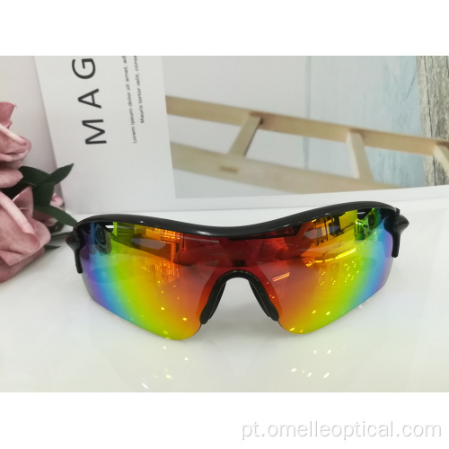 Proteção UV Semi-Rimless Sun Glasses Fashion Accessories